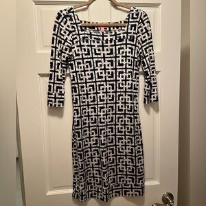 Lilly Pulitzer Navy and White Dress